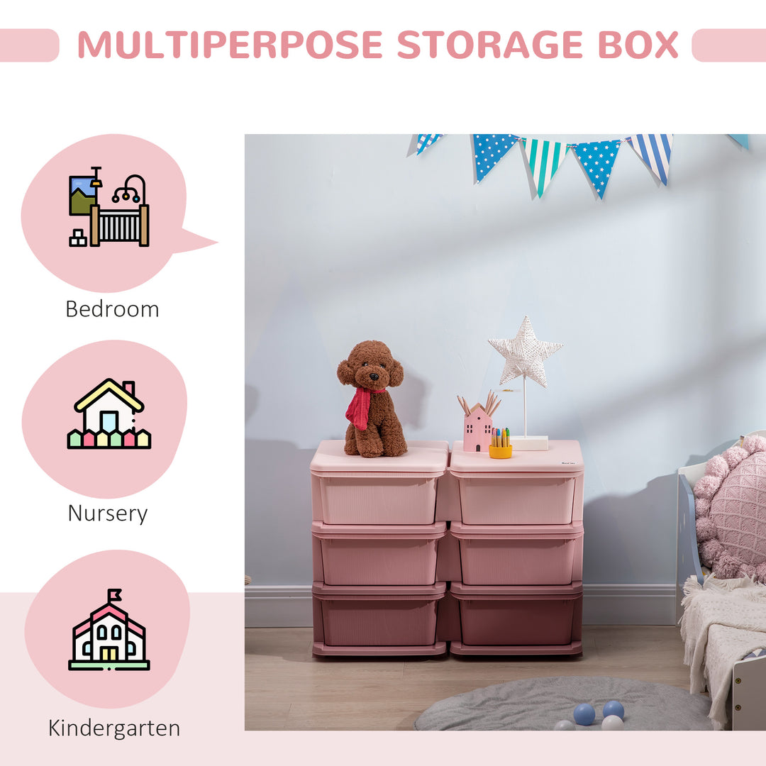 Kids Storage Units w/ 6 Drawers