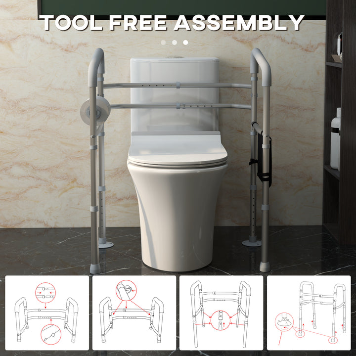 Free Standing Toilet Frame – HOMCOM