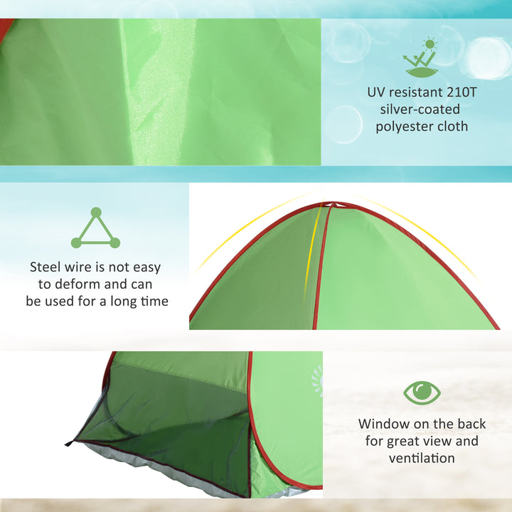 Portable Beach Haven: Instant Pop-Up Shelter for 2-3