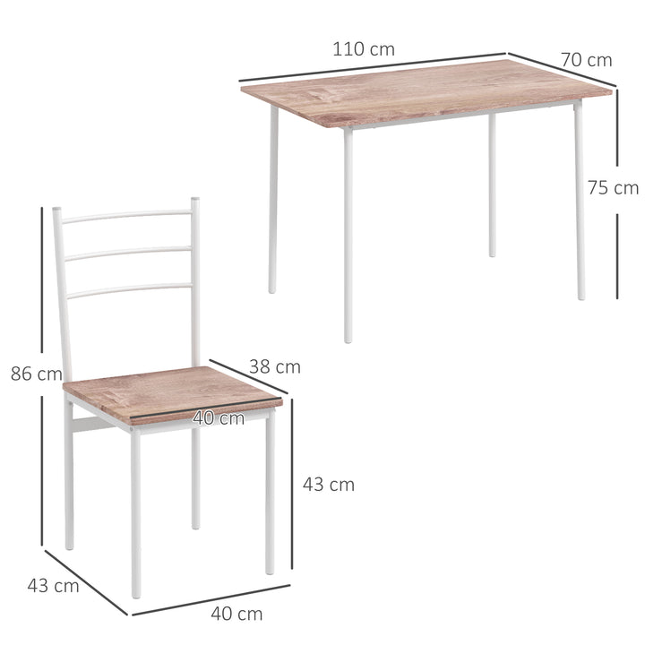 5 Piece Dining Table and Chairs Set