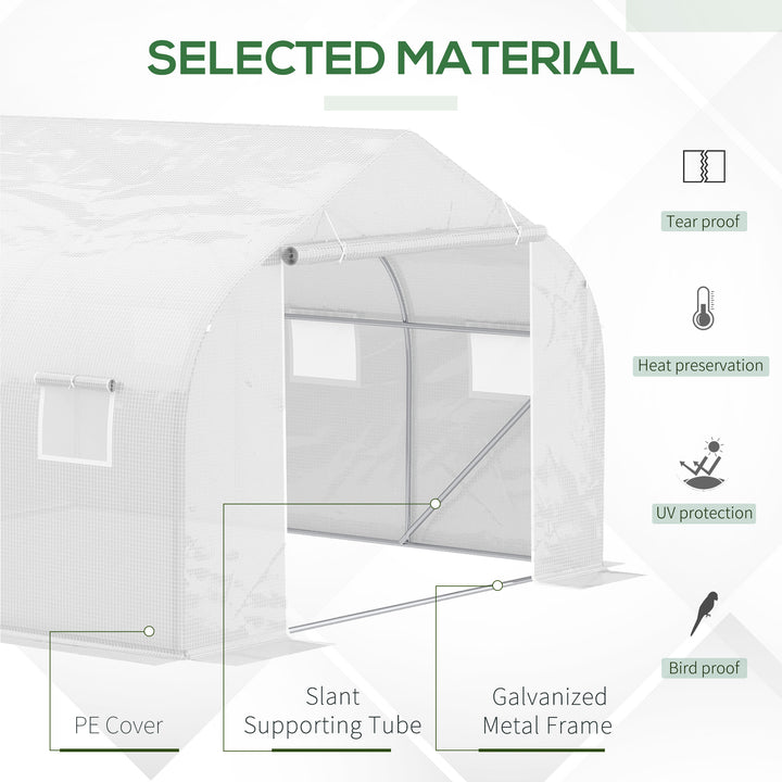 Walk-In Tunnel Greenhouse with Replacement Cover