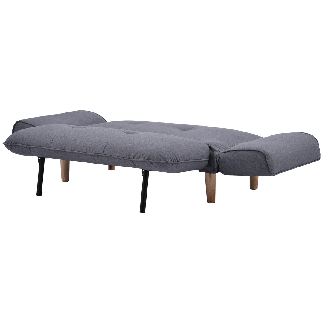 Compact 2 Seater Sofa Bed Couch - Grey