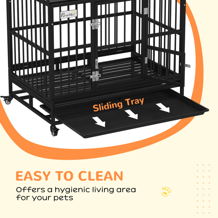 43" Heavy Duty Dog Crate on Wheels