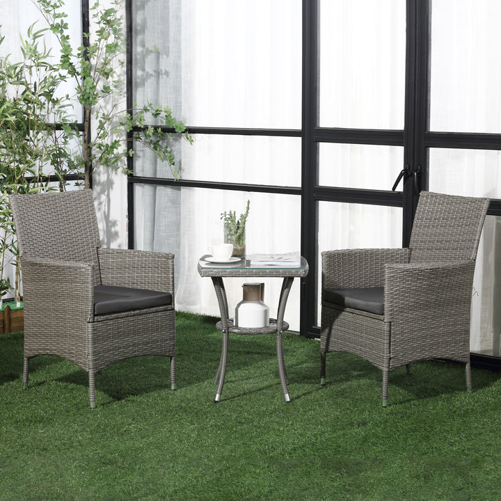 Three-Piece Rattan Bistro Set