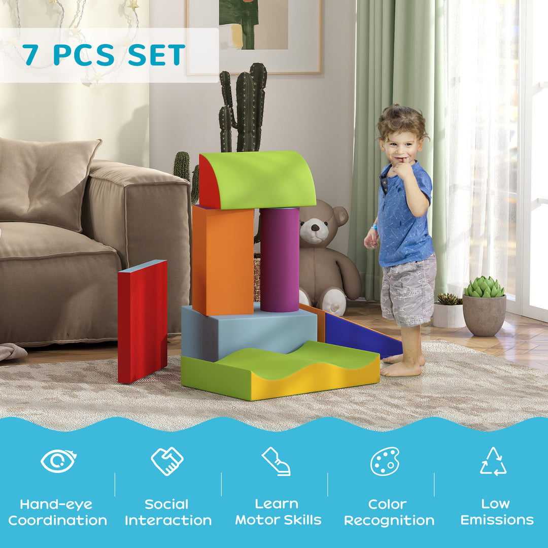 7 Piece Soft Soft Play Set for Toddlers 1-3 Years