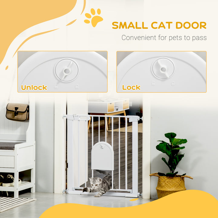 75-82cm Pet Safety Gate with Double Locking