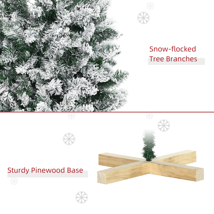 6 Foot Snow Flocked Artificial Christmas Tree