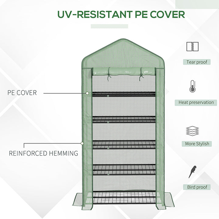 Portable Greenhouse: 5-Tier Shelving