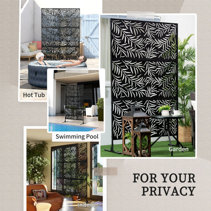 Outdoor Privacy Screen w/ Stand & Ground Stakes