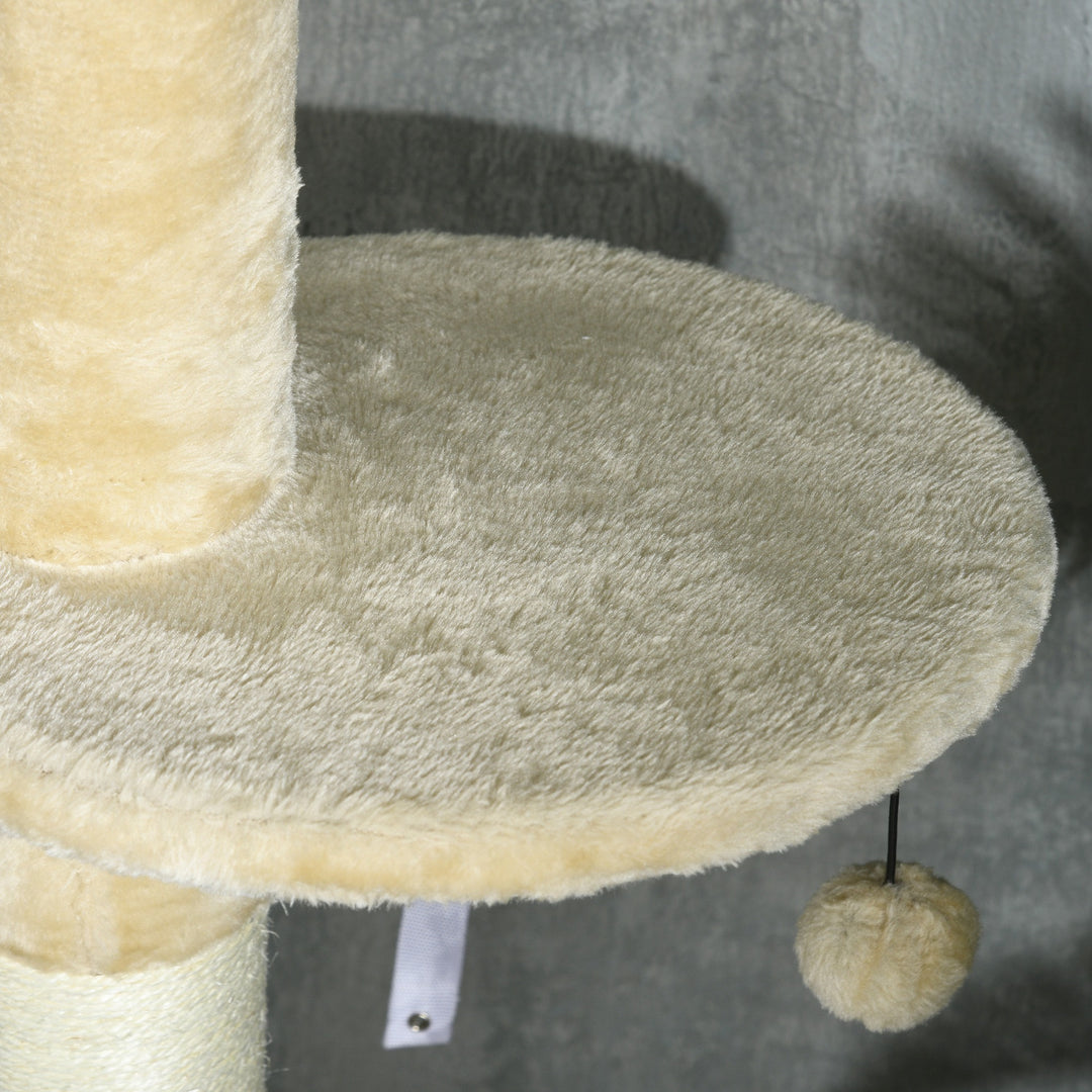 Feline Playground: Towering 255cm Cat Tree with Scratching Post