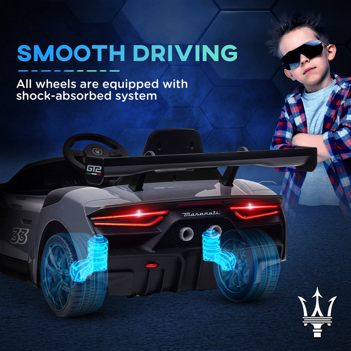 Maserati GT2 Licensed 12V Kids Electric Ride on Car with 4 Suspension