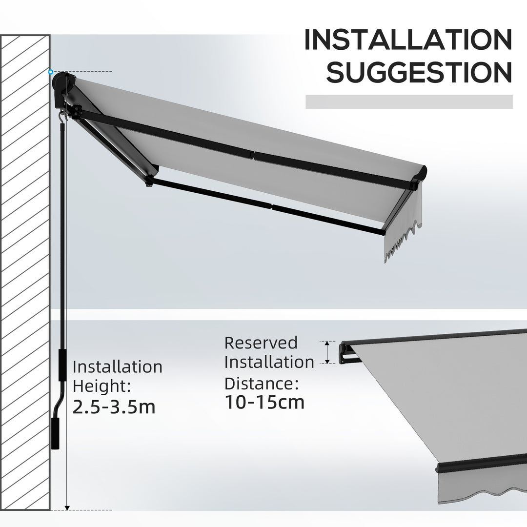 3 x 2m Aluminium Frame Electric Awning