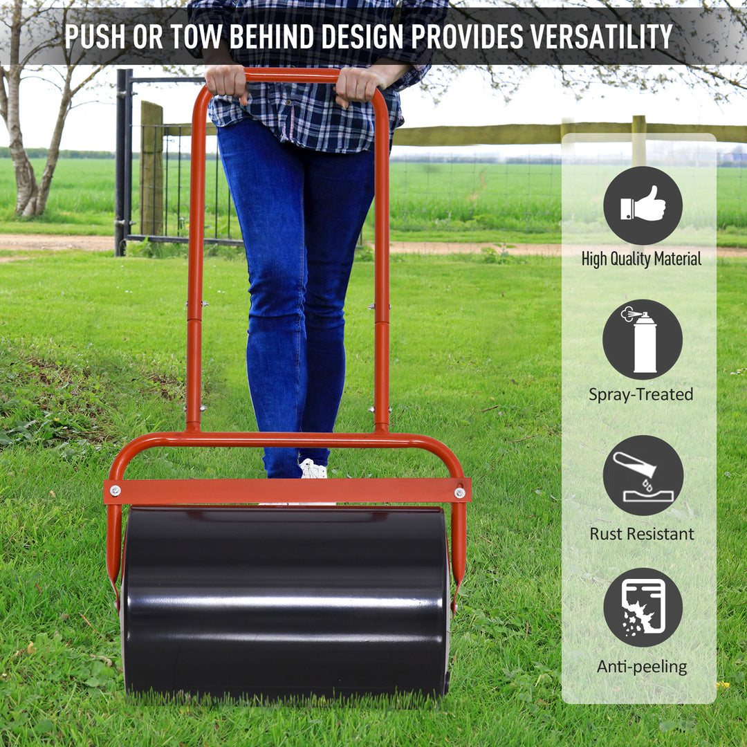 Combination Push/Tow Lawn Roller Filled with 38L Sand (62kg) or Water