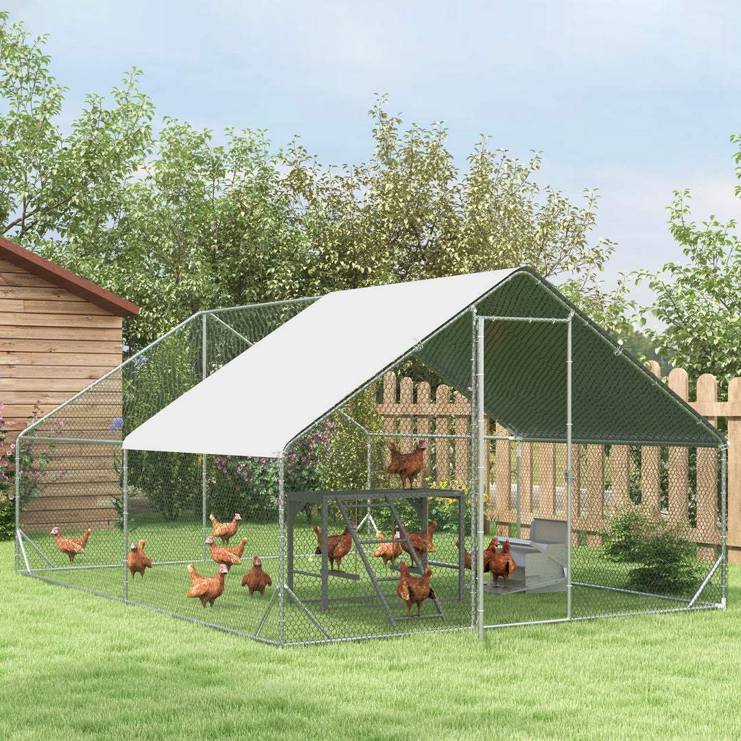 Walk-In Chicken Coop Run Cage