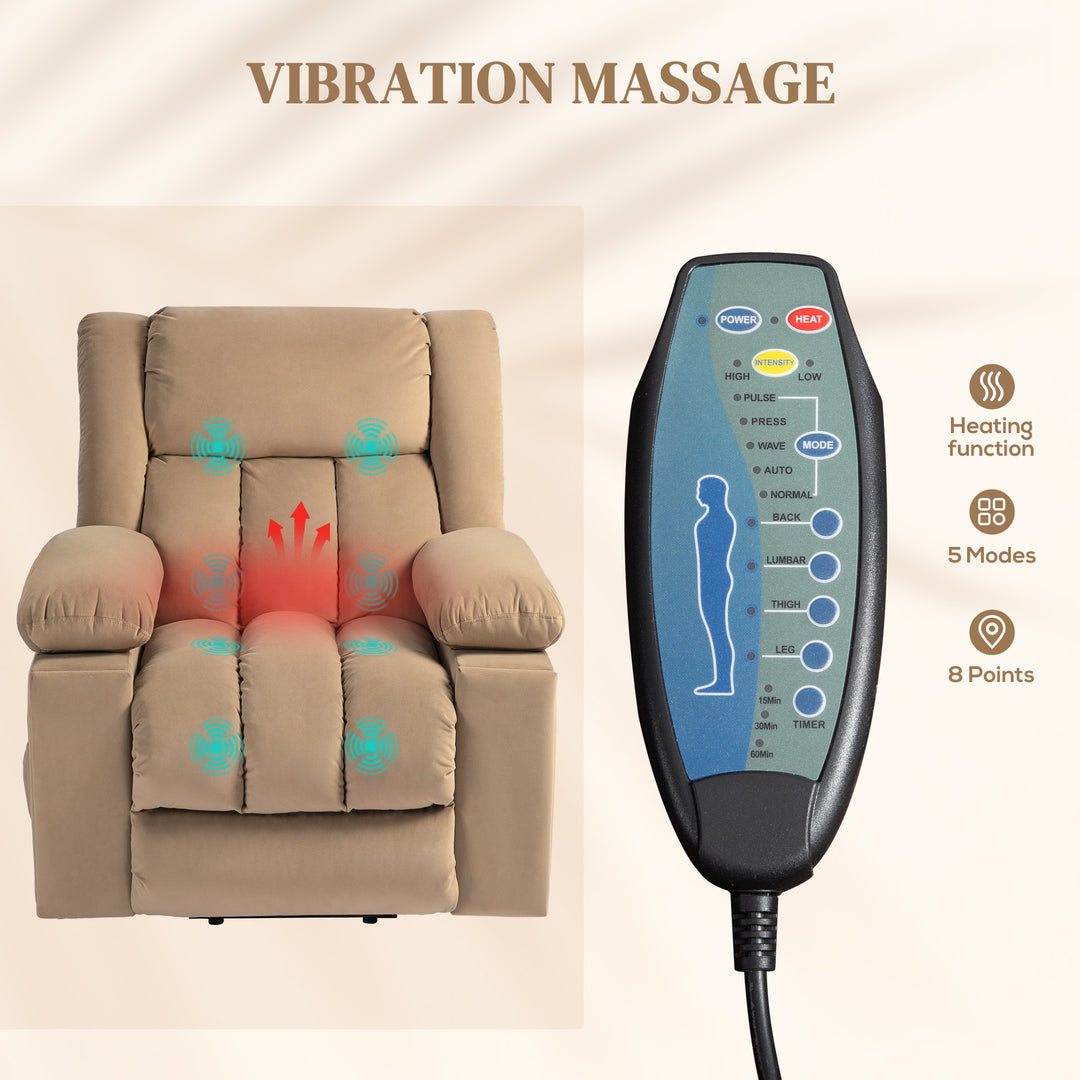 Power Lift Recliner Chair with Vibration Massage and Heat