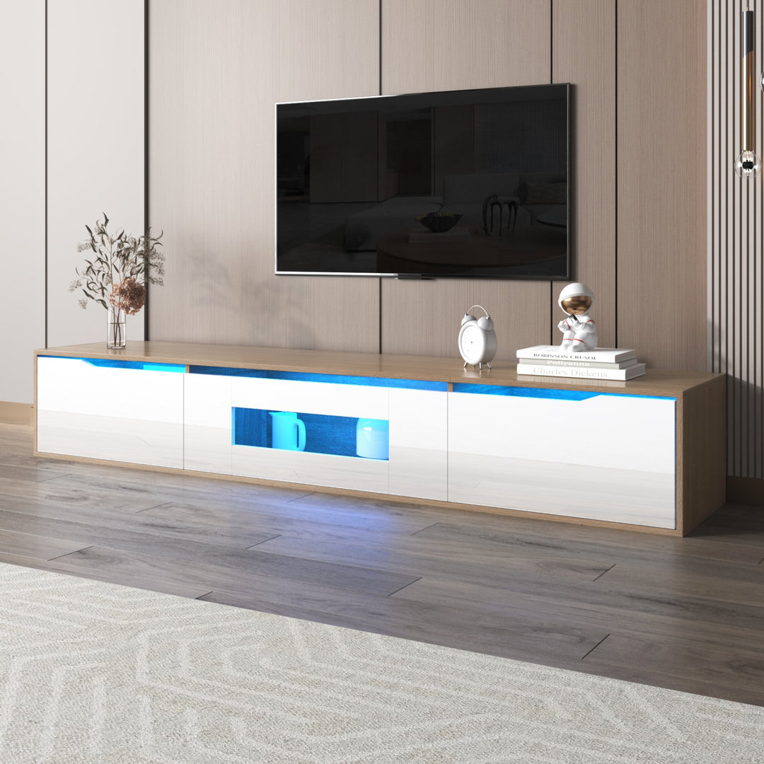 Floating TV Stand with LED Lights