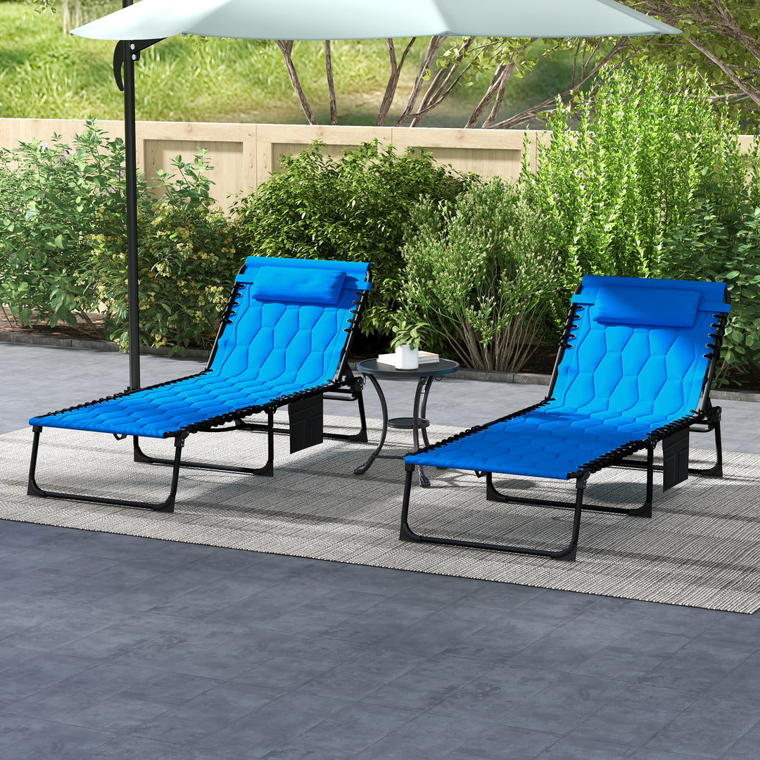 Set of 2 Garden Chair Recliners