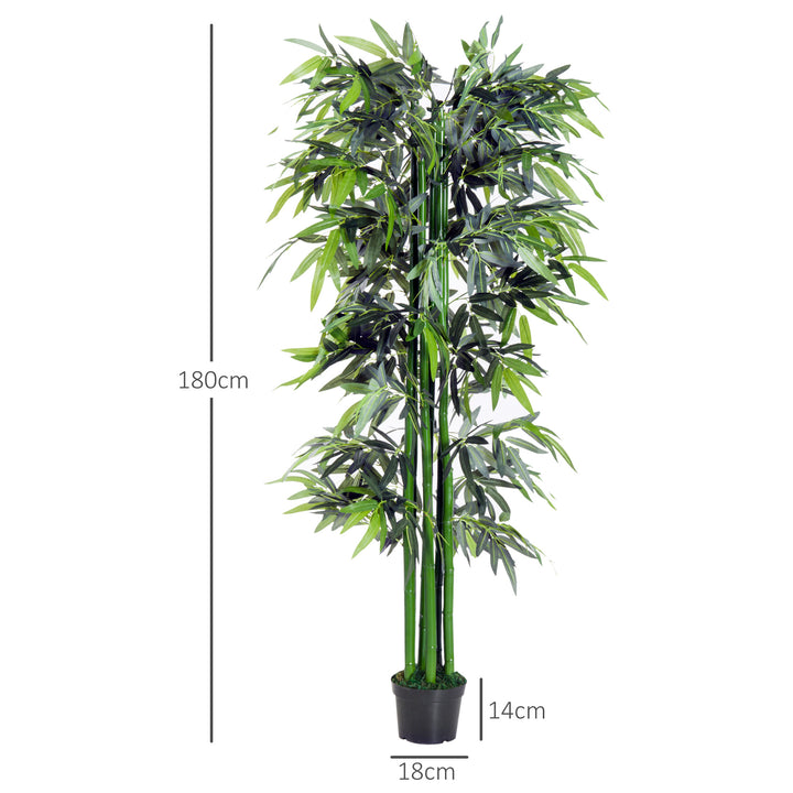 6ft Artificial Bamboo Tree Plant Greenary in A Pot for Home Office Planter 1.8M