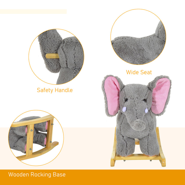 Plush Elephant Rocking Horse for Kids