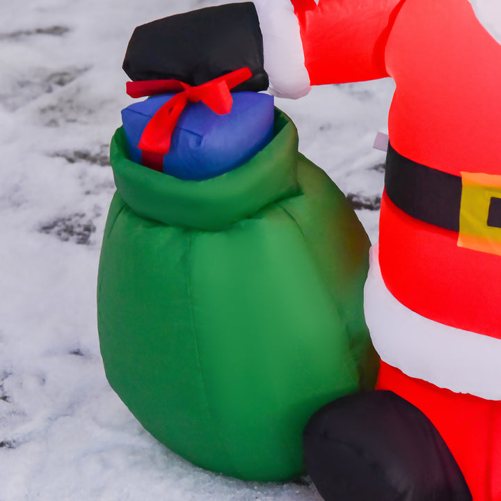 Inflatable Blow up Christmas Santa Claus 120cm LED Lighted Yard