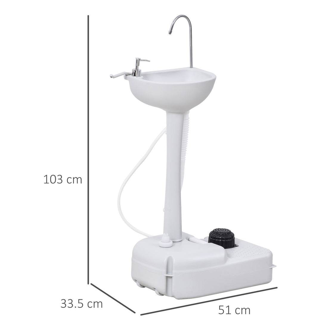 Portable Outdoor Sink with Soap Dispenser