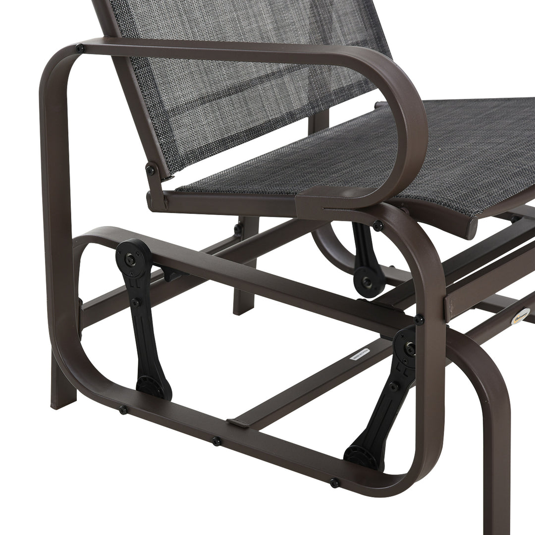 3 piece Outdoor Swing Chair with Tea Table Set