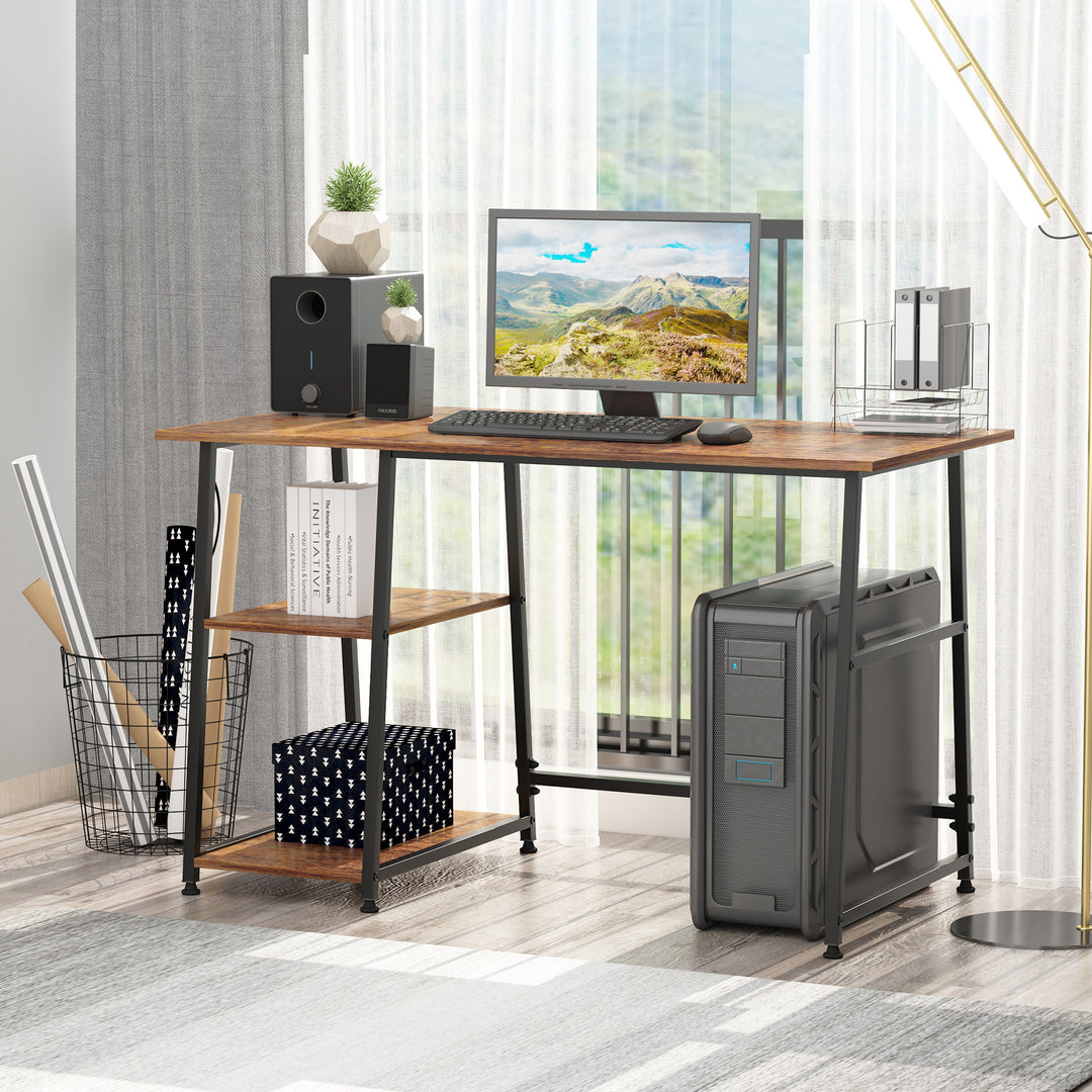 HOMCOM Home Office Desk with Shelves