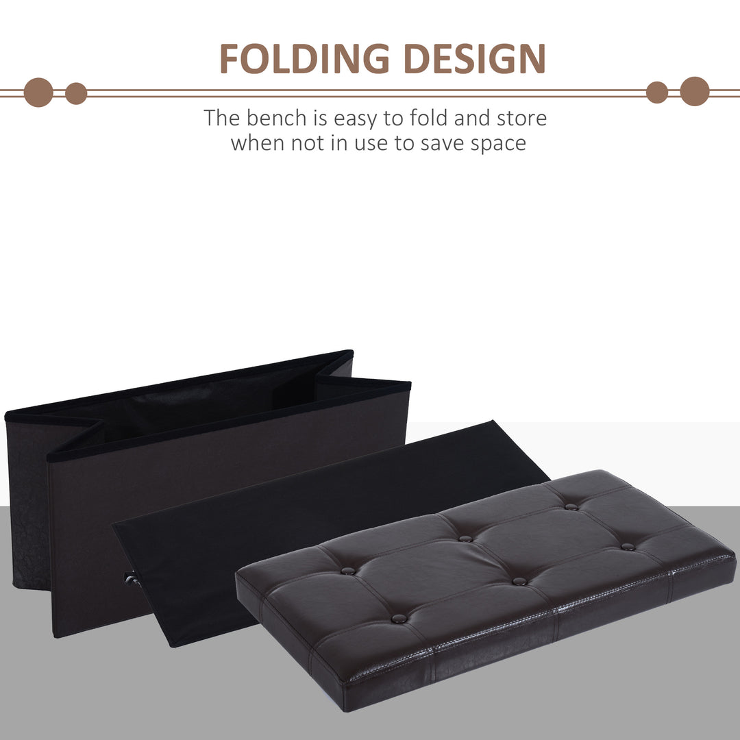 Folding Storage Ottoman