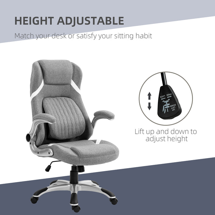 Vinsetto Ergonomic Desk Chair, Grey