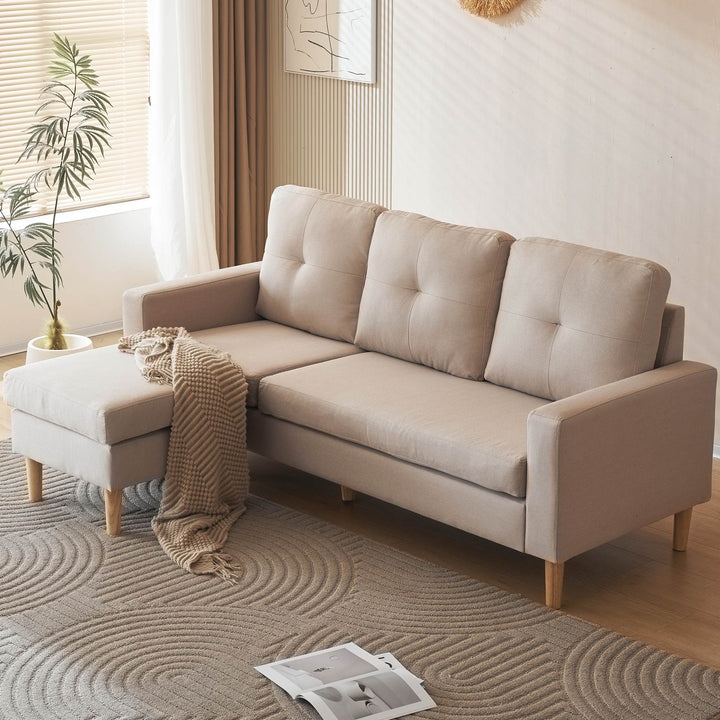 3 Seater Sofa Bed with Removable Footrest