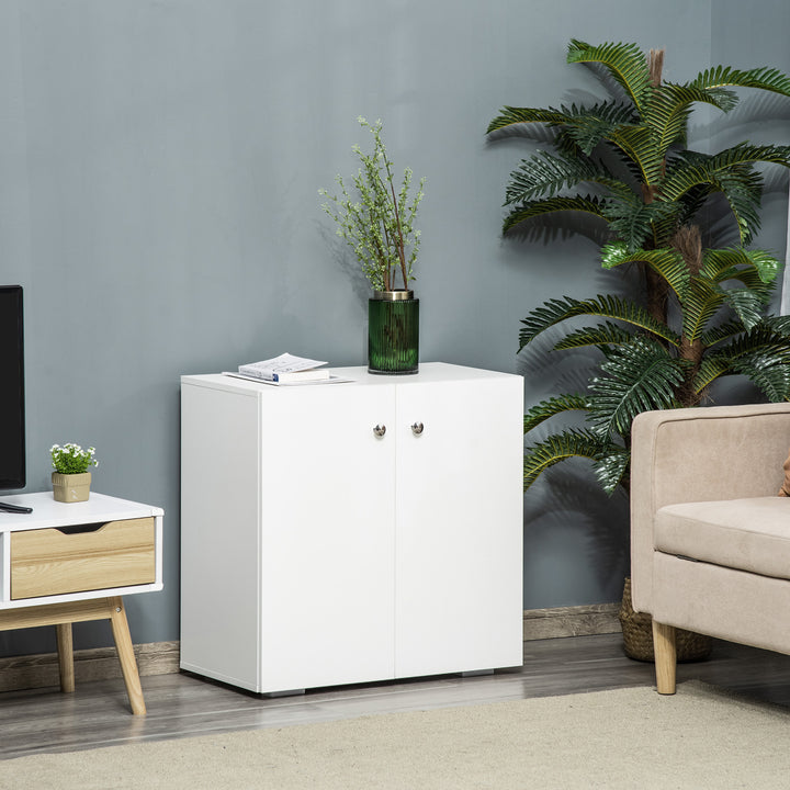 Storage Cabinet with 2 Shelves and Doors