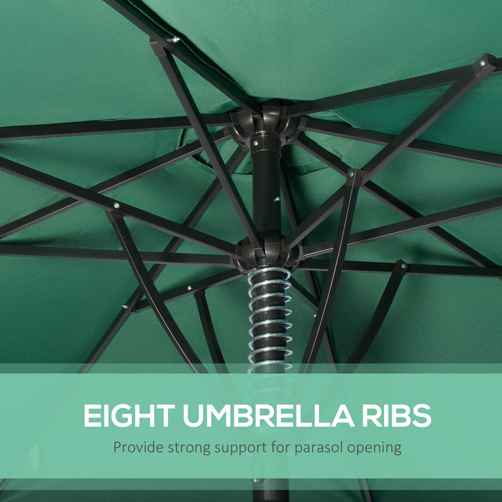 Waterproof Market Table Umbrella: Garden Parasol with 8 Ribs