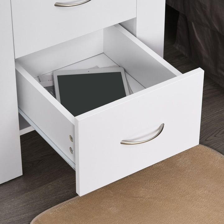 Bedside Duo: Sleek Nightstands with Dual Drawers