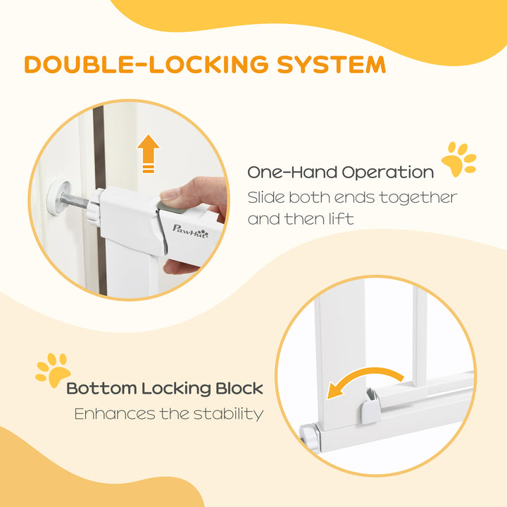 75-82cm Pet Safety Gate with Double Locking