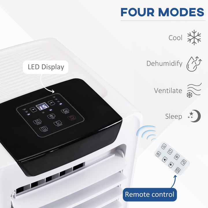 10000 BTU Mobile Portable Air Conditioner Cooling Dehumidifying Ventilating Ac Unit w/ Remote Controller