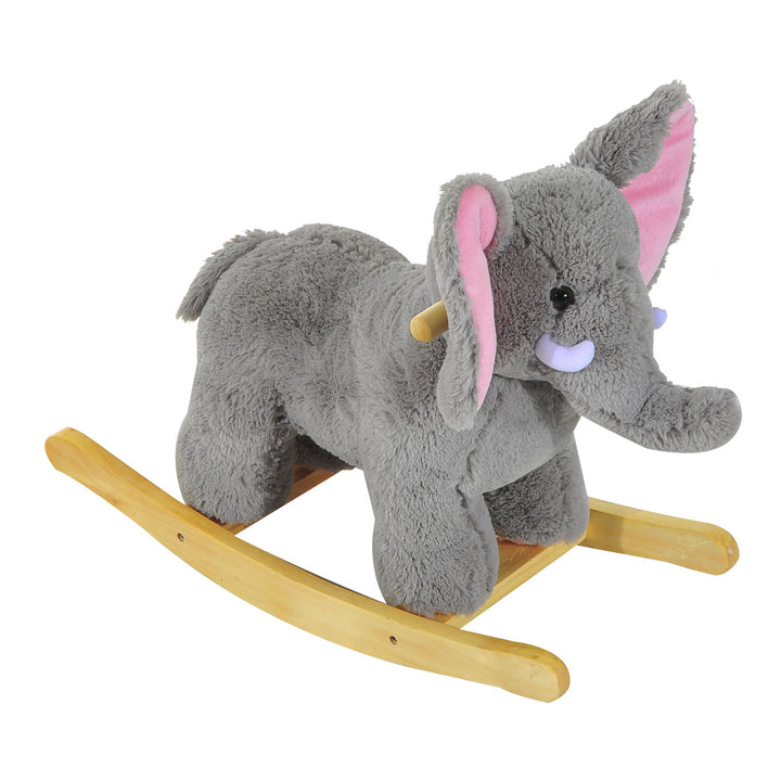 Plush Elephant Rocking Horse for Kids