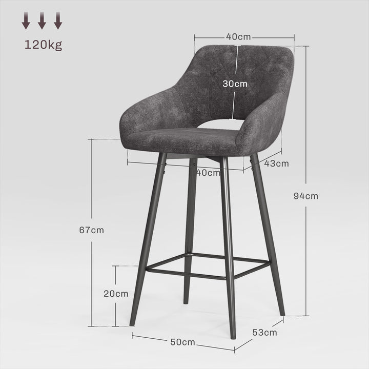 Set of 2 Bar Chair