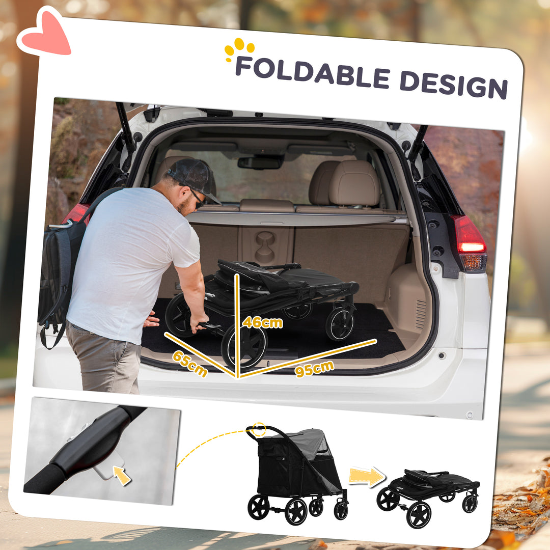 One-Click Foldable Pet Stroller