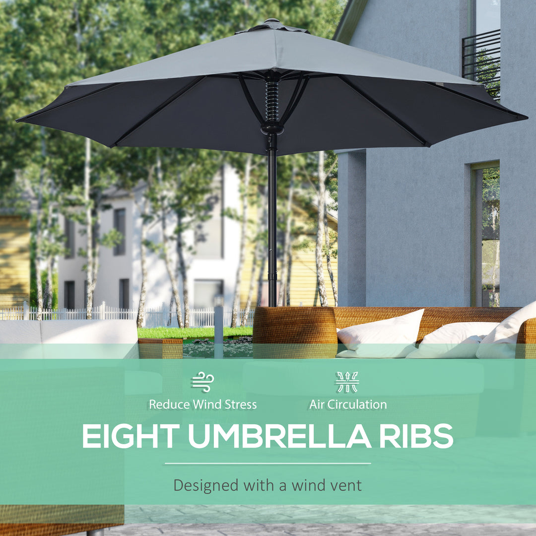 Waterproof Garden Parasol: Market Table Umbrella with Sun-Shading Canopy