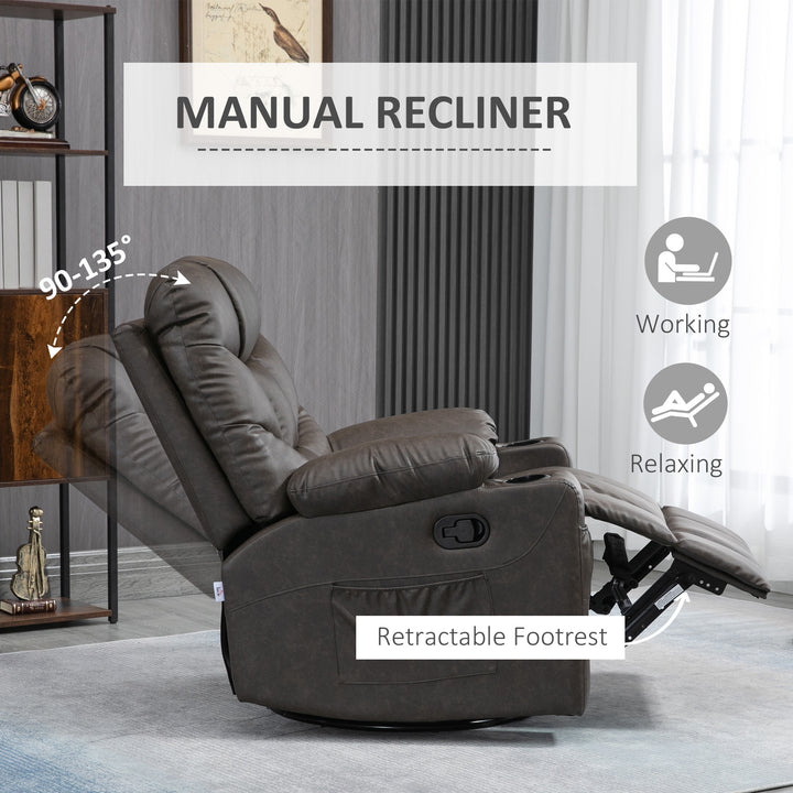 Single Leather Reclining Chair