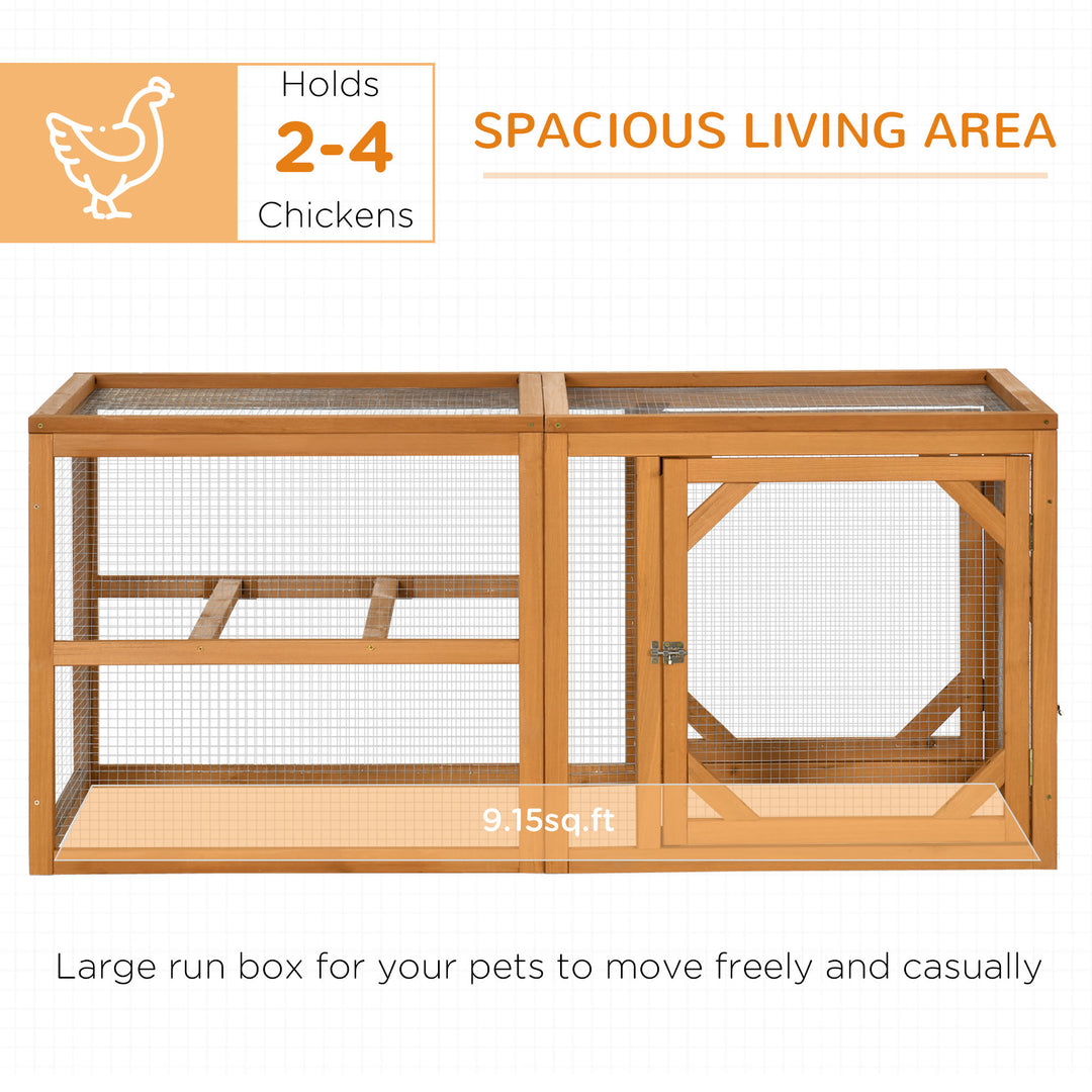 Wooden Chicken Coop with Perches