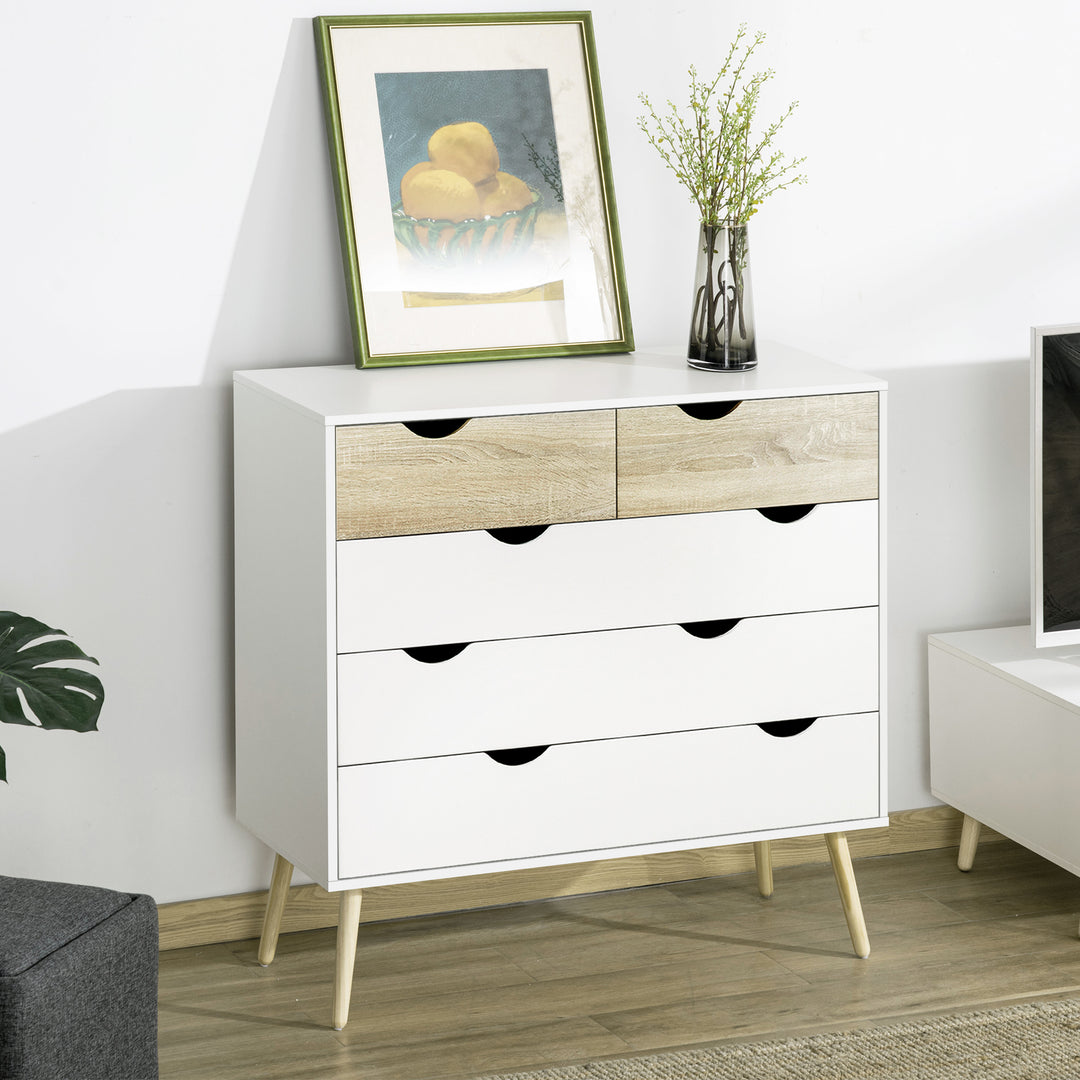 Dresser Drawers: 5-Tier Chest for Bedroom & Living Room Organisation