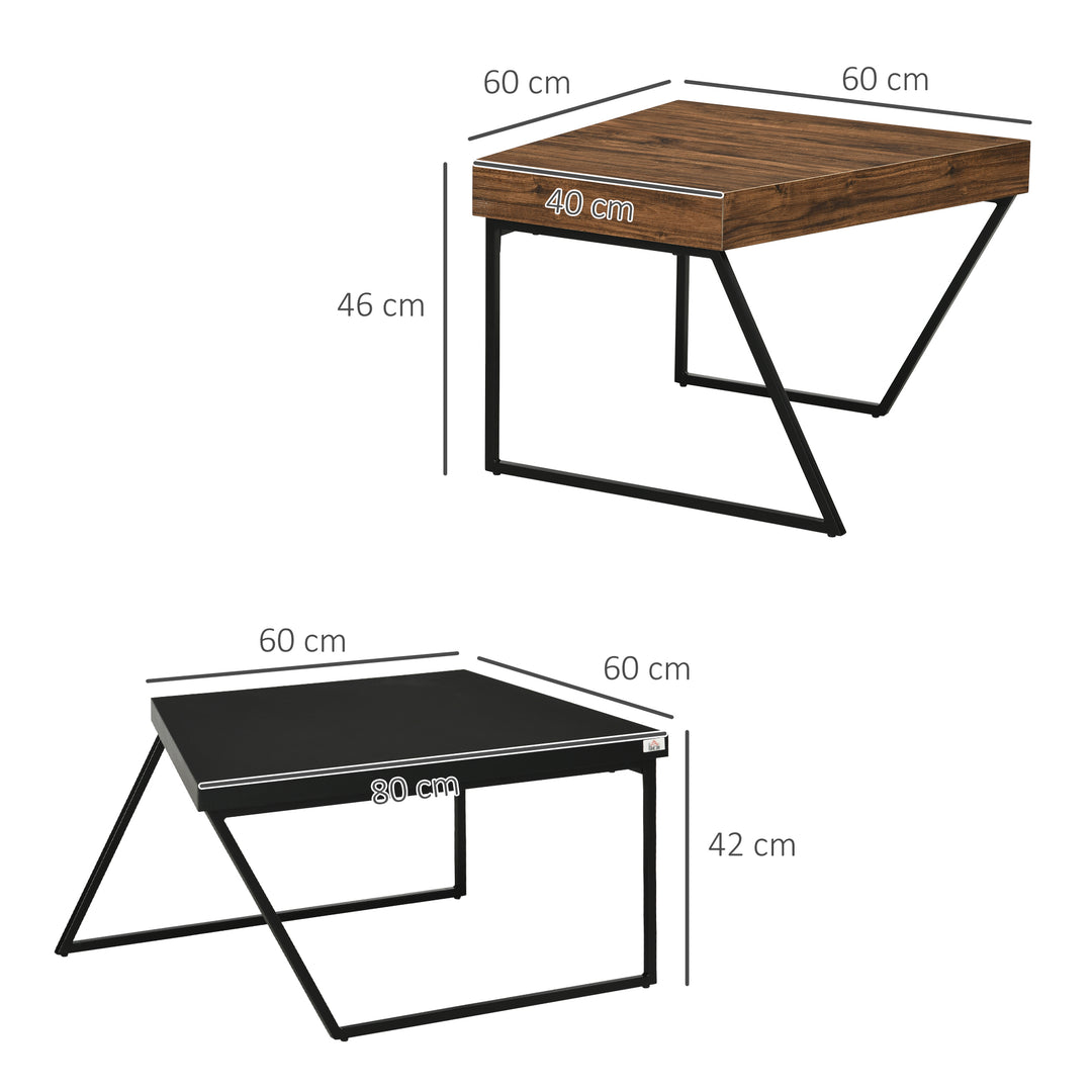 HOMCOM Coffee Table Nest