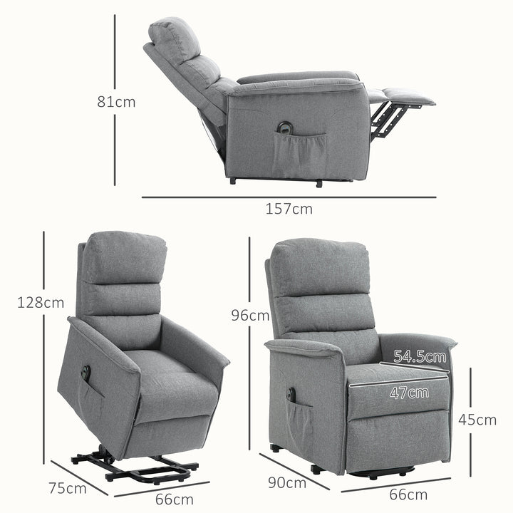 Electric Power Lift Recliner Chair with Spring Pack Seat