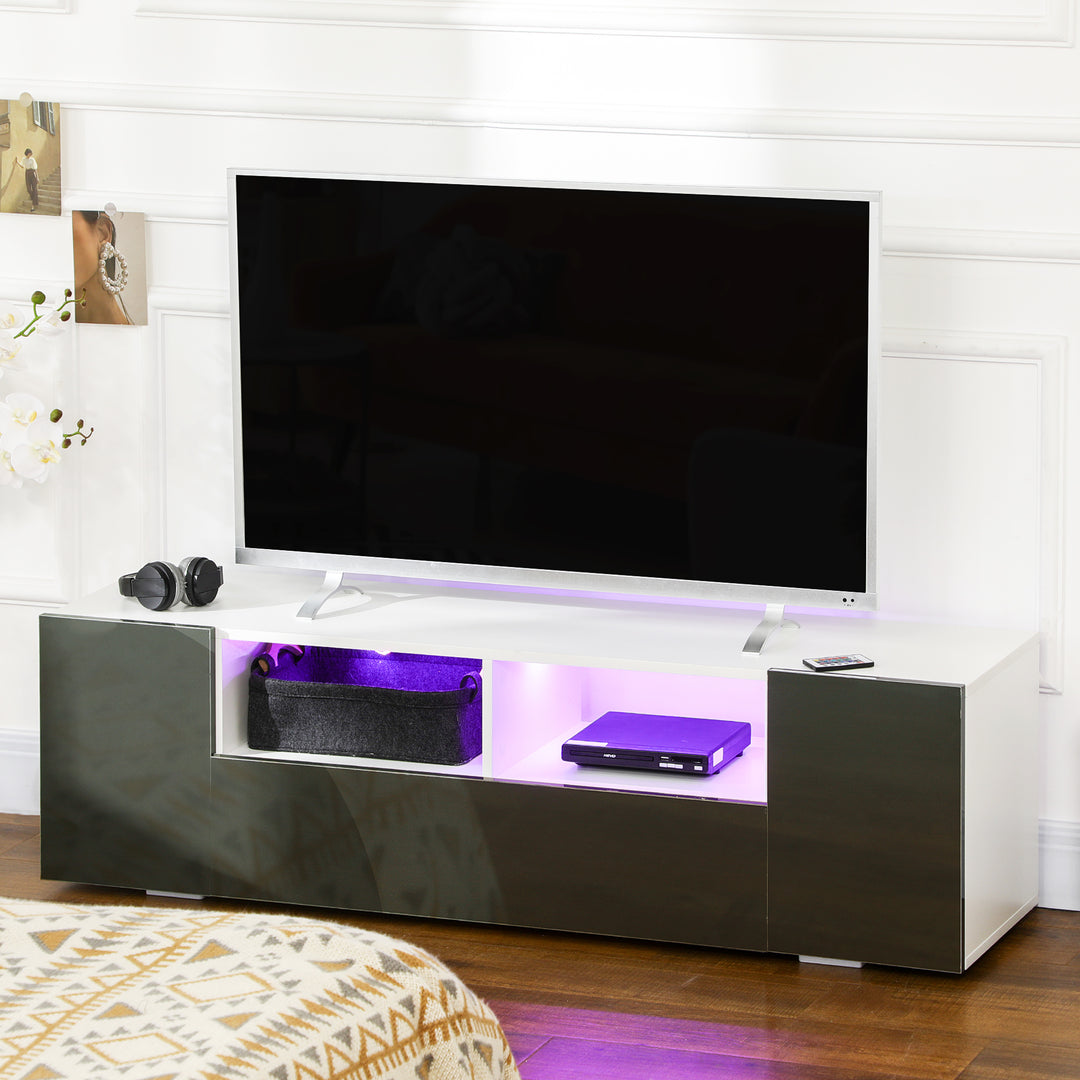 HOMCOM TV Stand for 60" TVs with LED Lights