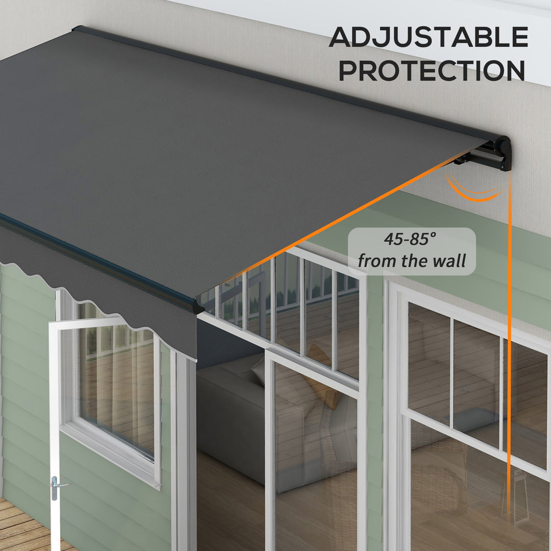 3.5 x 2.5m Aluminium Frame Electric Awning