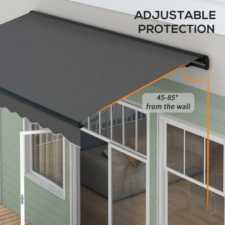 3.5 x 2.5m Aluminium Frame Electric Awning