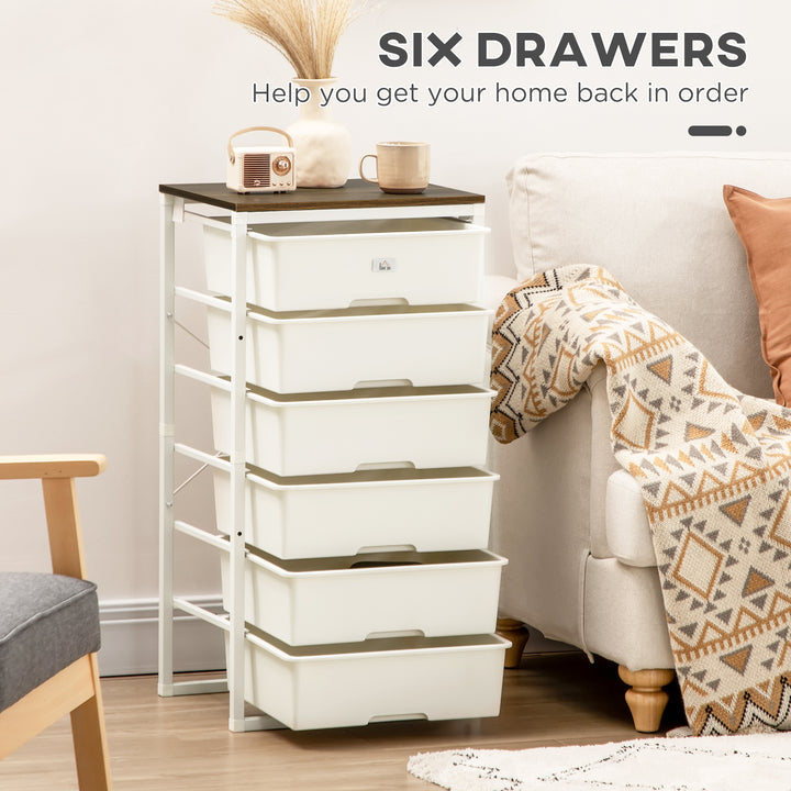 Bedroom Storage Chest of 6 Drawers