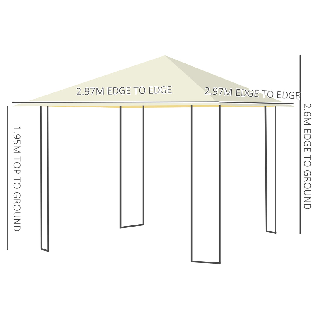 3x3m Garden Gazebo