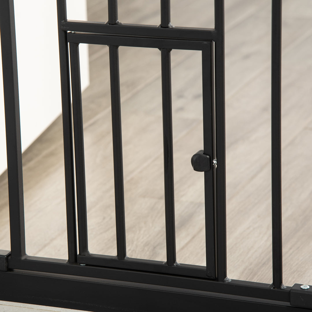 Extra Tall Dog Gate with Cat Door